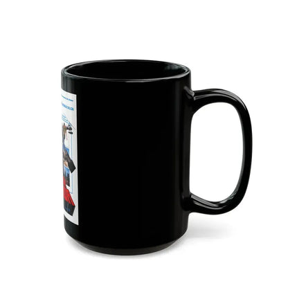 DOCTEUR JUSTICE 1975 Movie Poster - Black Coffee Mug - Go Mug Yourself