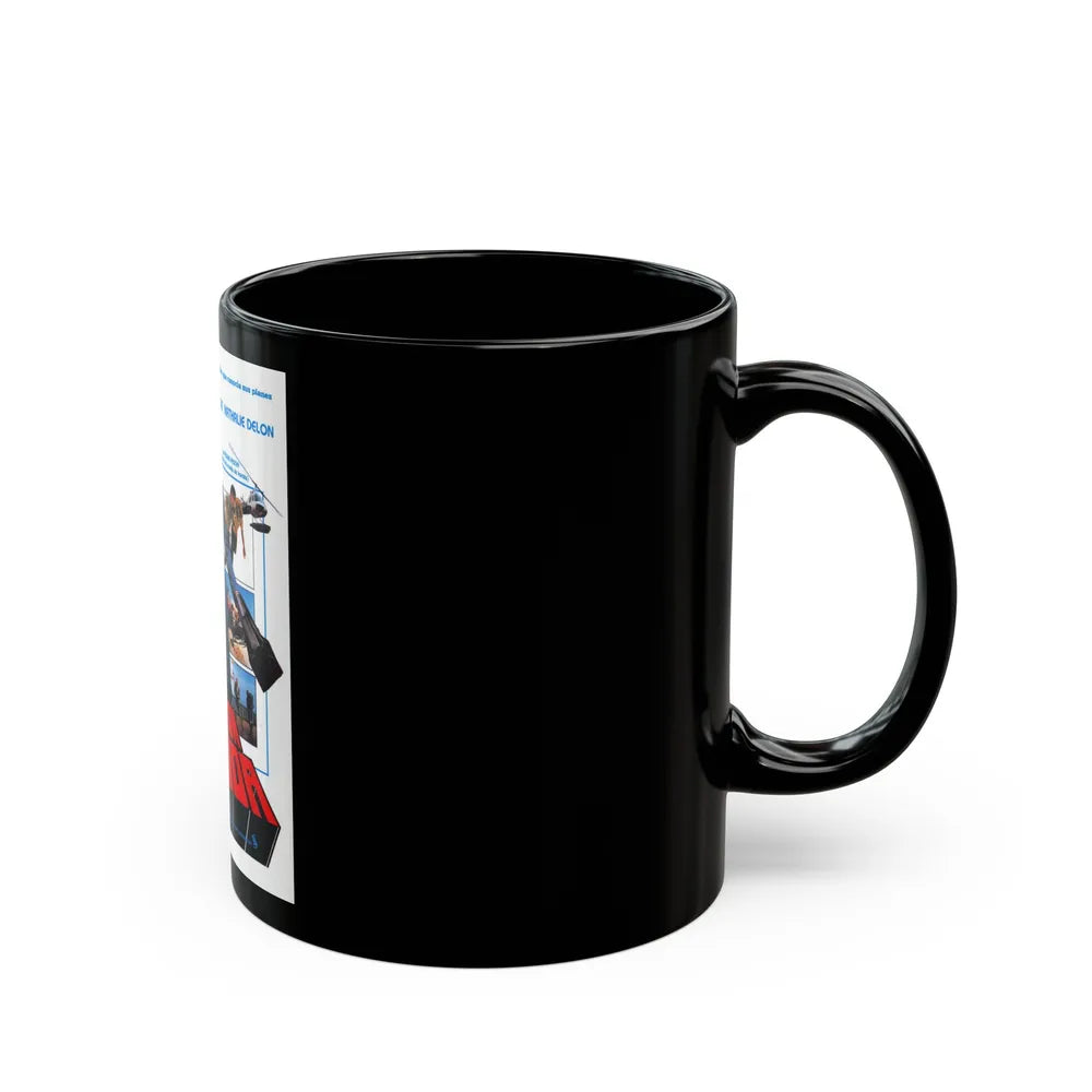 DOCTEUR JUSTICE 1975 Movie Poster - Black Coffee Mug-Go Mug Yourself