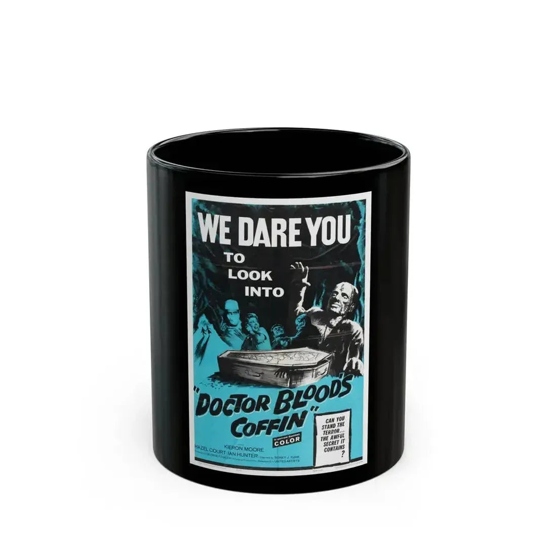 DOCTOR BLOOD'S COFFIN 1961 Movie Poster - Black Coffee Mug 11oz - Go Mug Yourself
