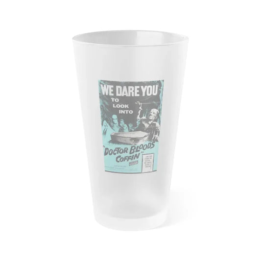 DOCTOR BLOOD'S COFFIN 1961 Movie Poster - Frosted Pint Glass 16oz 16oz Frosted - Go Mug Yourself