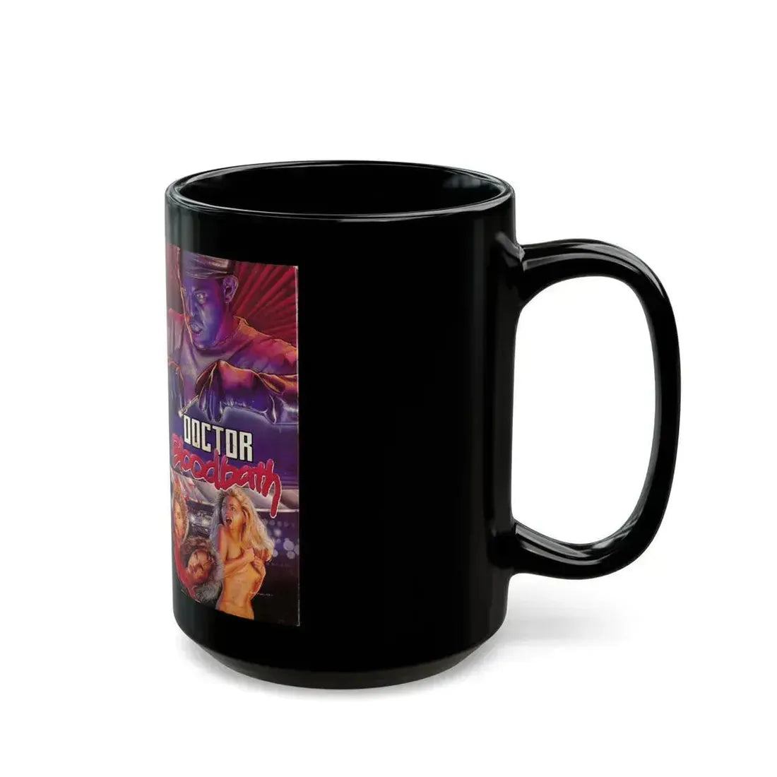 DOCTOR BLOODBATH (VHS COVER) - Black Coffee Mug - Go Mug Yourself