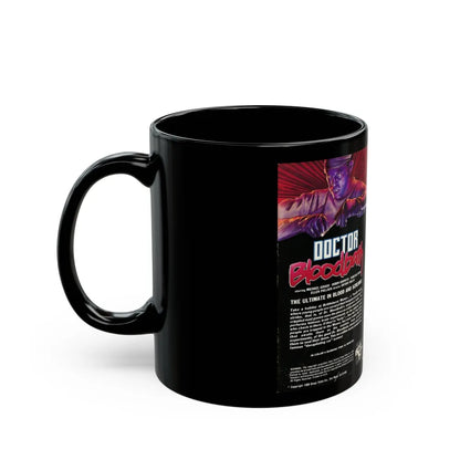 DOCTOR BLOODBATH (VHS COVER) - Black Coffee Mug-Go Mug Yourself