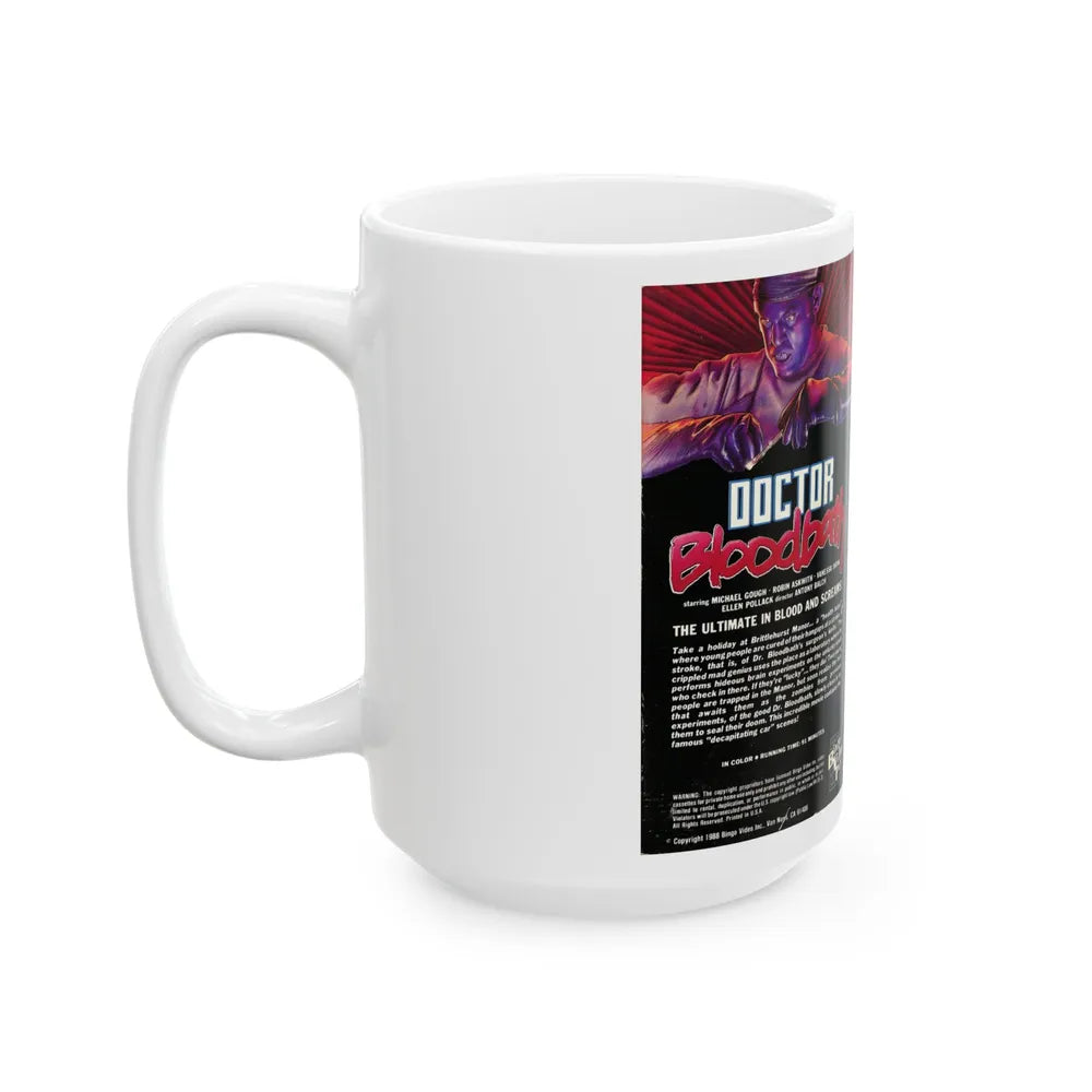 DOCTOR BLOODBATH (VHS COVER) - White Coffee Mug-Go Mug Yourself