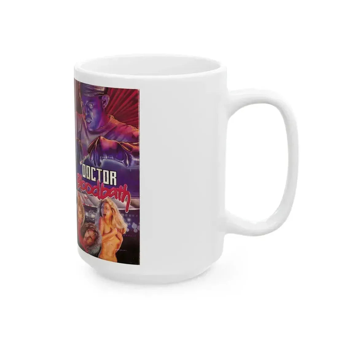 DOCTOR BLOODBATH (VHS COVER) - White Coffee Mug - Go Mug Yourself