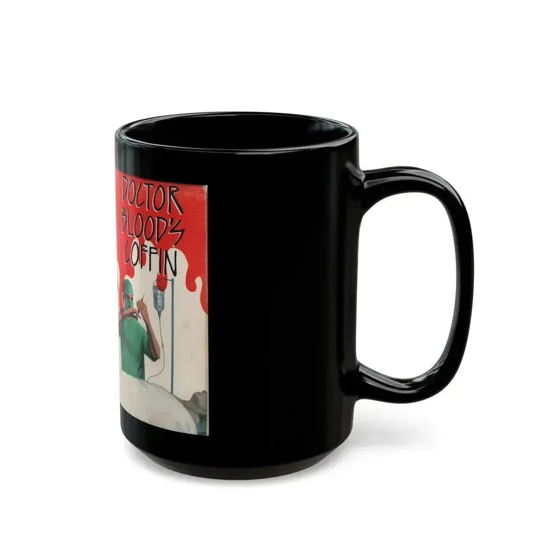 DOCTOR BLOODS COFFIN (VHS COVER) - Black Coffee Mug - Go Mug Yourself