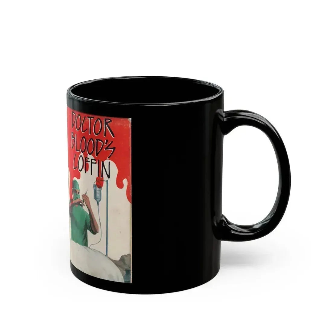DOCTOR BLOODS COFFIN (VHS COVER) - Black Coffee Mug - Go Mug Yourself