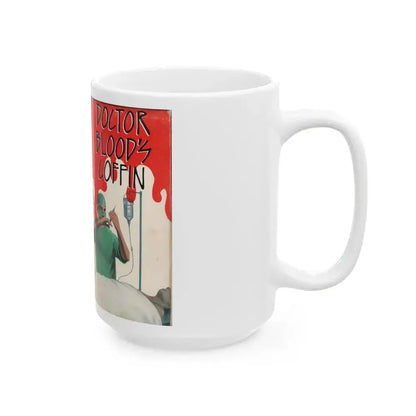 DOCTOR BLOODS COFFIN (VHS COVER) - White Coffee Mug - Go Mug Yourself