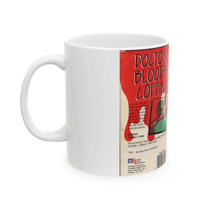 DOCTOR BLOODS COFFIN (VHS COVER) - White Coffee Mug - Go Mug Yourself