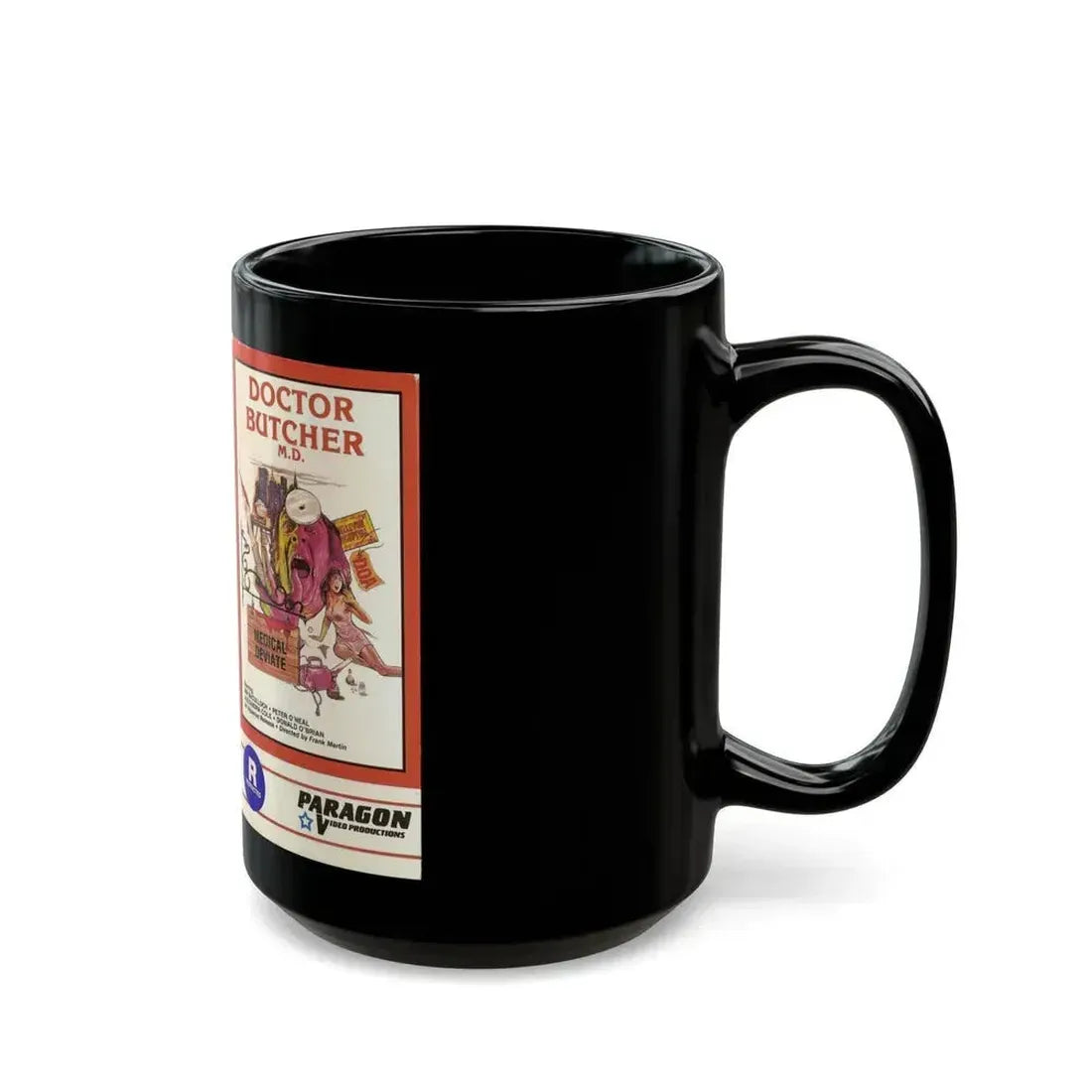 DOCTOR BUTCHER MD (VHS COVER) - Black Coffee Mug - Go Mug Yourself