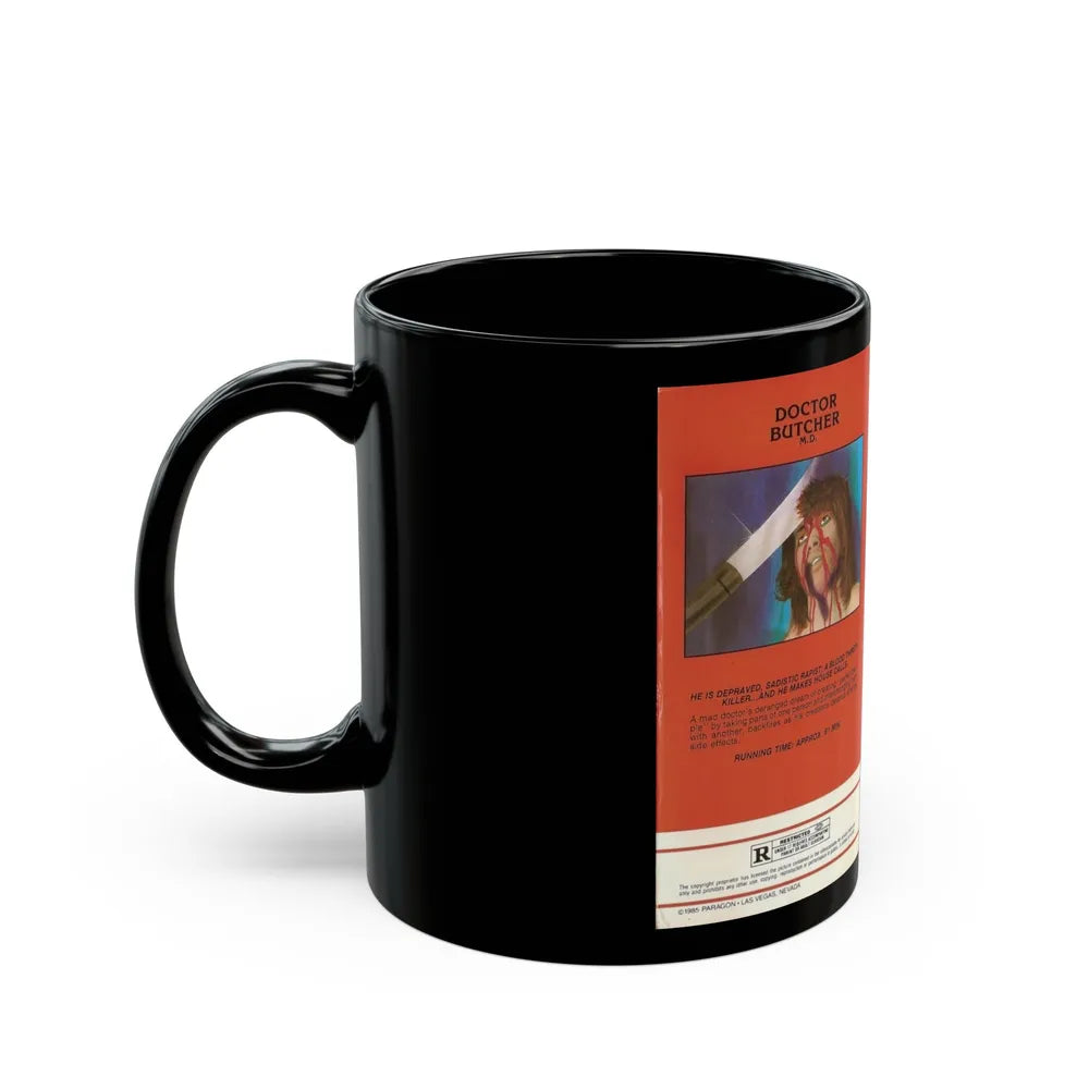 DOCTOR BUTCHER MD (VHS COVER) - Black Coffee Mug-Go Mug Yourself