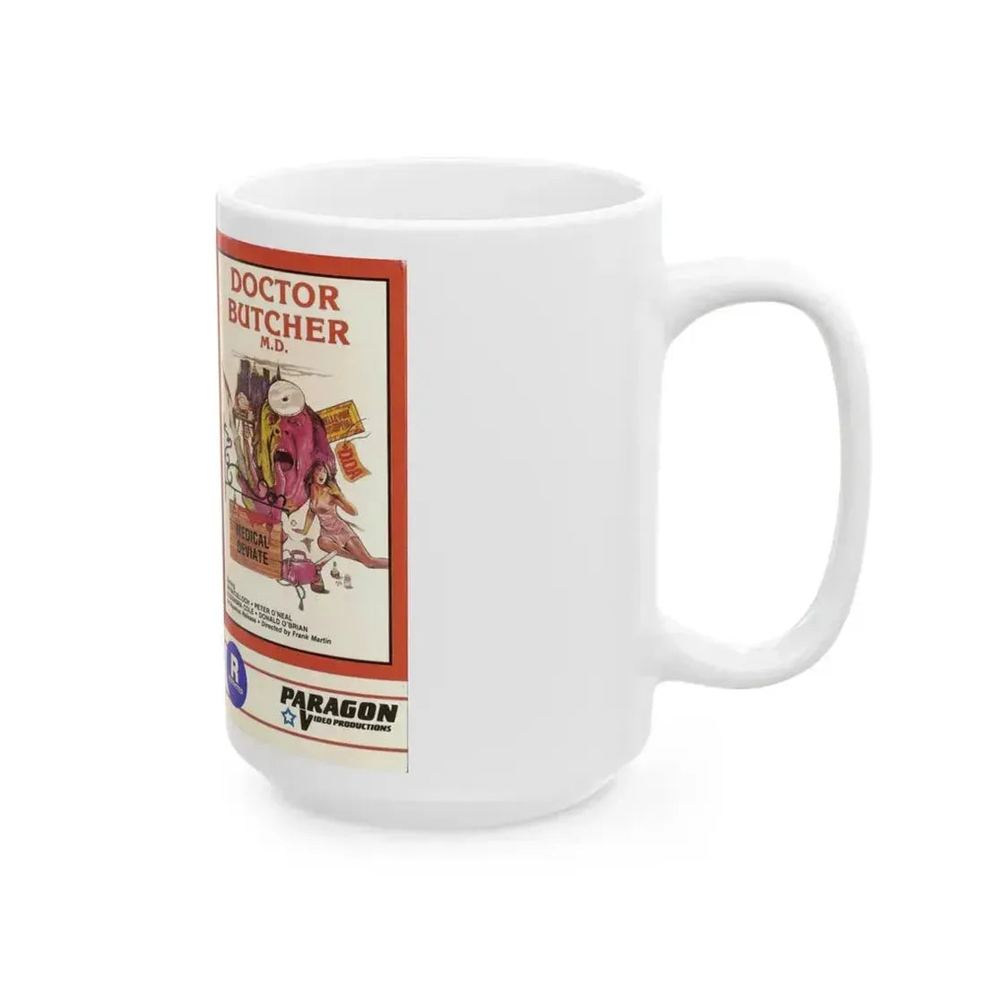DOCTOR BUTCHER MD (VHS COVER) - White Coffee Mug - Go Mug Yourself