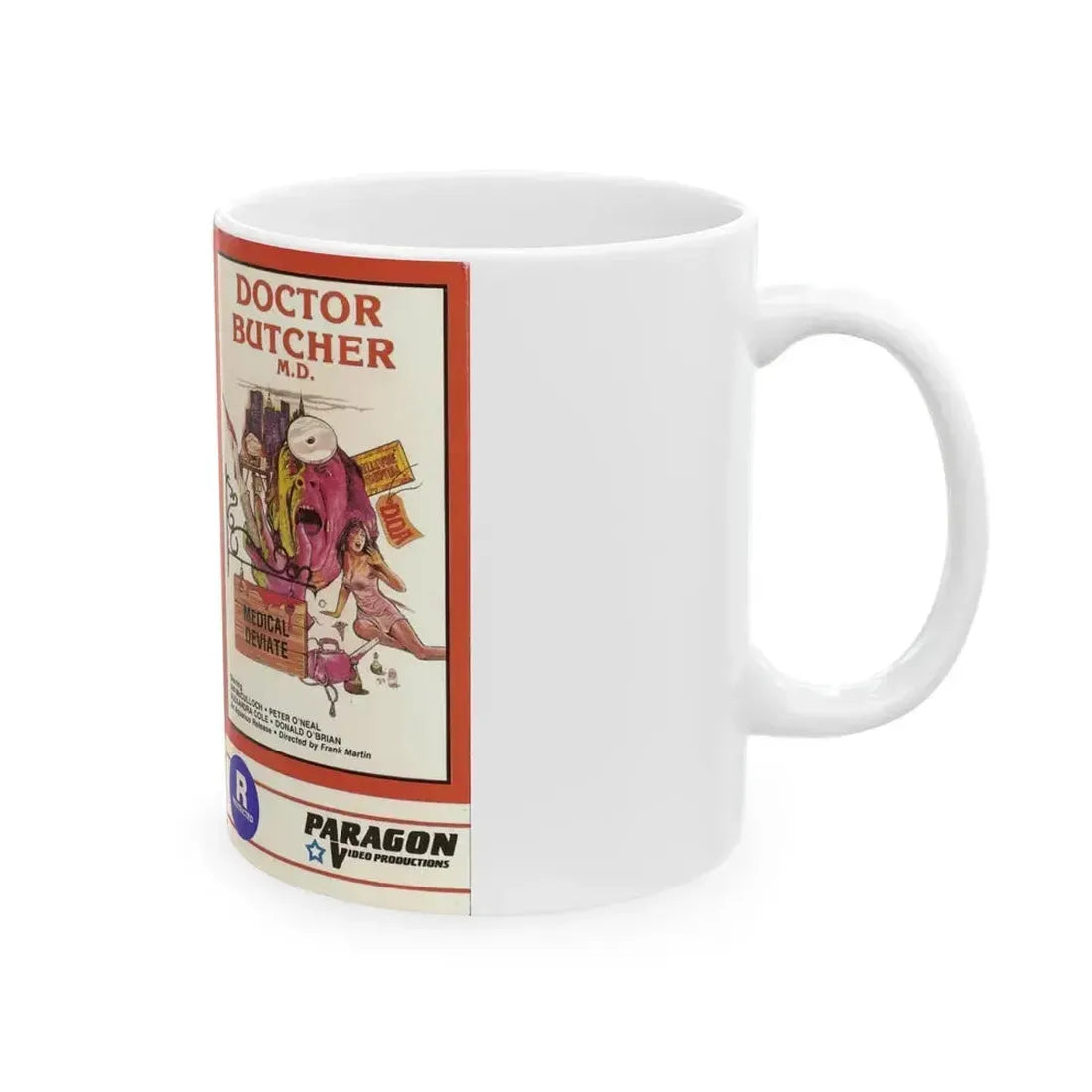 DOCTOR BUTCHER MD (VHS COVER) - White Coffee Mug - Go Mug Yourself