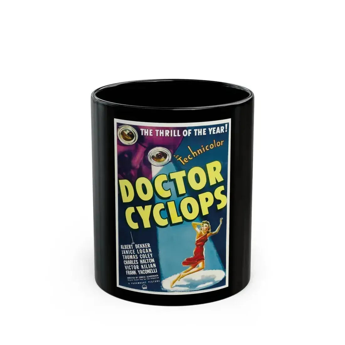 DOCTOR CYCLOPS 1940 Movie Poster - Black Coffee Mug 11oz - Go Mug Yourself