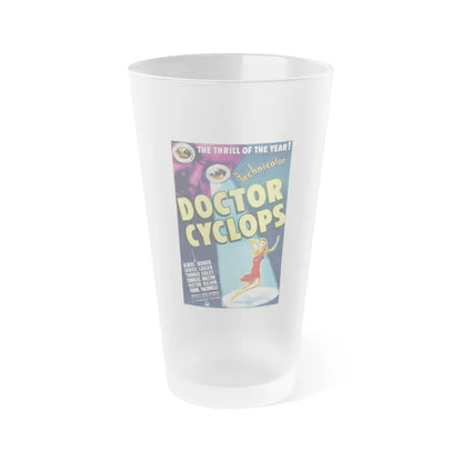 DOCTOR CYCLOPS 1940 Movie Poster - Frosted Pint Glass 16oz-16oz-Frosted-Go Mug Yourself