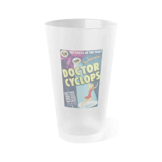 DOCTOR CYCLOPS 1940 Movie Poster - Frosted Pint Glass 16oz 16oz Frosted - Go Mug Yourself