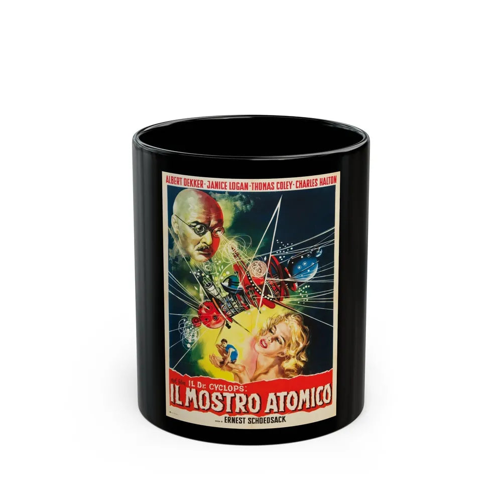 DOCTOR CYCLOPS (ITALIAN) 1940 Movie Poster - Black Coffee Mug-11oz-Go Mug Yourself