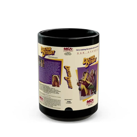 DOCTOR DETROIT (VHS COVER) - Black Coffee Mug 15oz - Go Mug Yourself