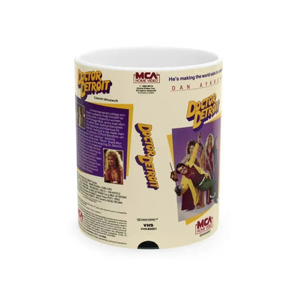 DOCTOR DETROIT (VHS COVER) - White Coffee Mug 11oz - Go Mug Yourself