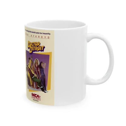 DOCTOR DETROIT (VHS COVER) - White Coffee Mug - Go Mug Yourself