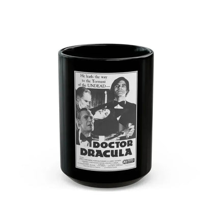 DOCTOR DRACULA 1978 Movie Poster - Black Coffee Mug 15oz - Go Mug Yourself