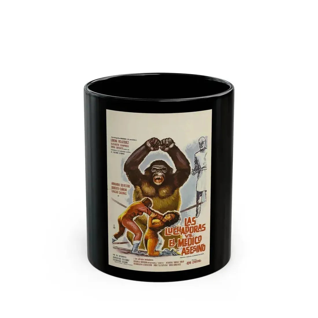 DOCTOR OF DOOM 1963 Movie Poster - Black Coffee Mug 11oz - Go Mug Yourself