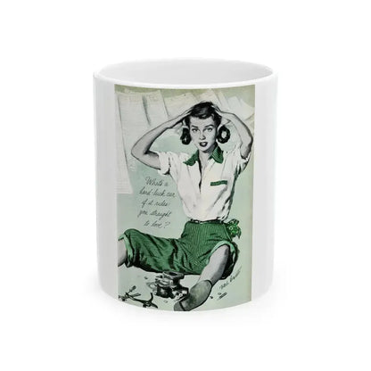 Doctor's Car, Good Housekeeping, December 1949 - White Coffee Mug 11oz - Go Mug Yourself