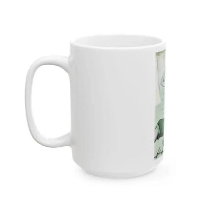 Doctor's Car, Good Housekeeping, December 1949 - White Coffee Mug - Go Mug Yourself