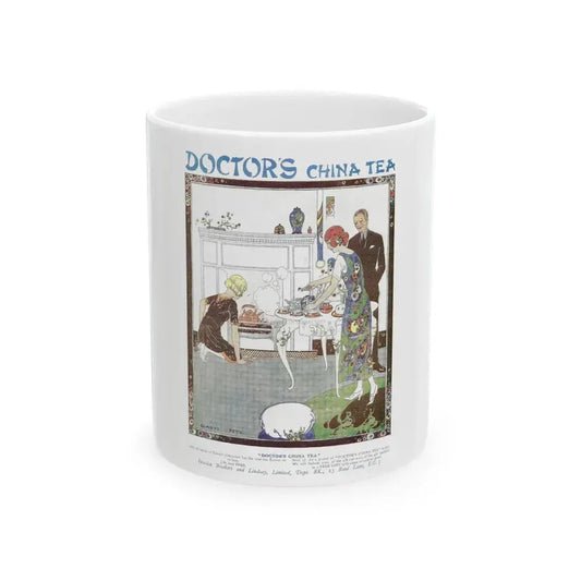Doctor's china tea, advertisement, 1924 - White Coffee Mug 11oz - Go Mug Yourself