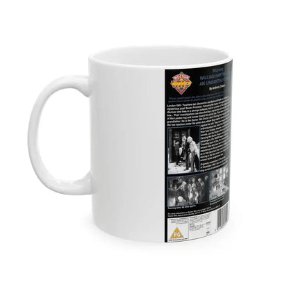 DOCTOR WHO AN UNEARTHLY CHILD (VHS COVER) - White Coffee Mug - Go Mug Yourself