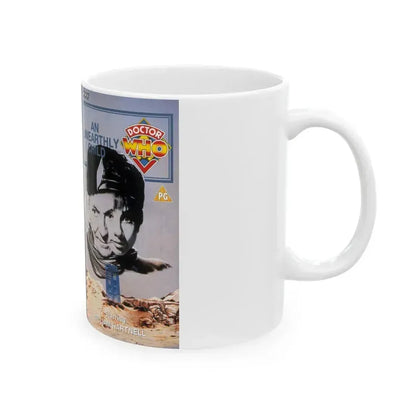 DOCTOR WHO AN UNEARTHLY CHILD (VHS COVER) - White Coffee Mug - Go Mug Yourself