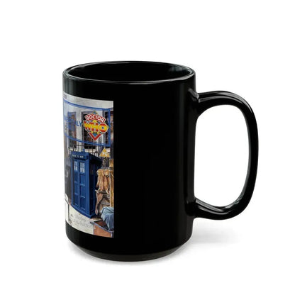DOCTOR WHO AN UNEARTHLY CHILD WILLIAM HARTNELL (VHS COVER) - Black Coffee Mug - Go Mug Yourself