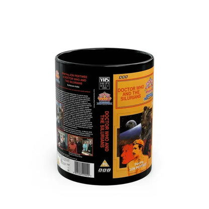 DOCTOR WHO AND THE SILURIANS (VHS COVER) - Black Coffee Mug 11oz - Go Mug Yourself