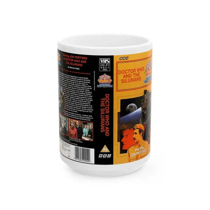 DOCTOR WHO AND THE SILURIANS (VHS COVER) - White Coffee Mug 15oz - Go Mug Yourself