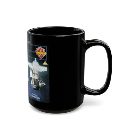 DOCTOR WHO ENLIGHTENMENT (VHS COVER) - Black Coffee Mug-Go Mug Yourself