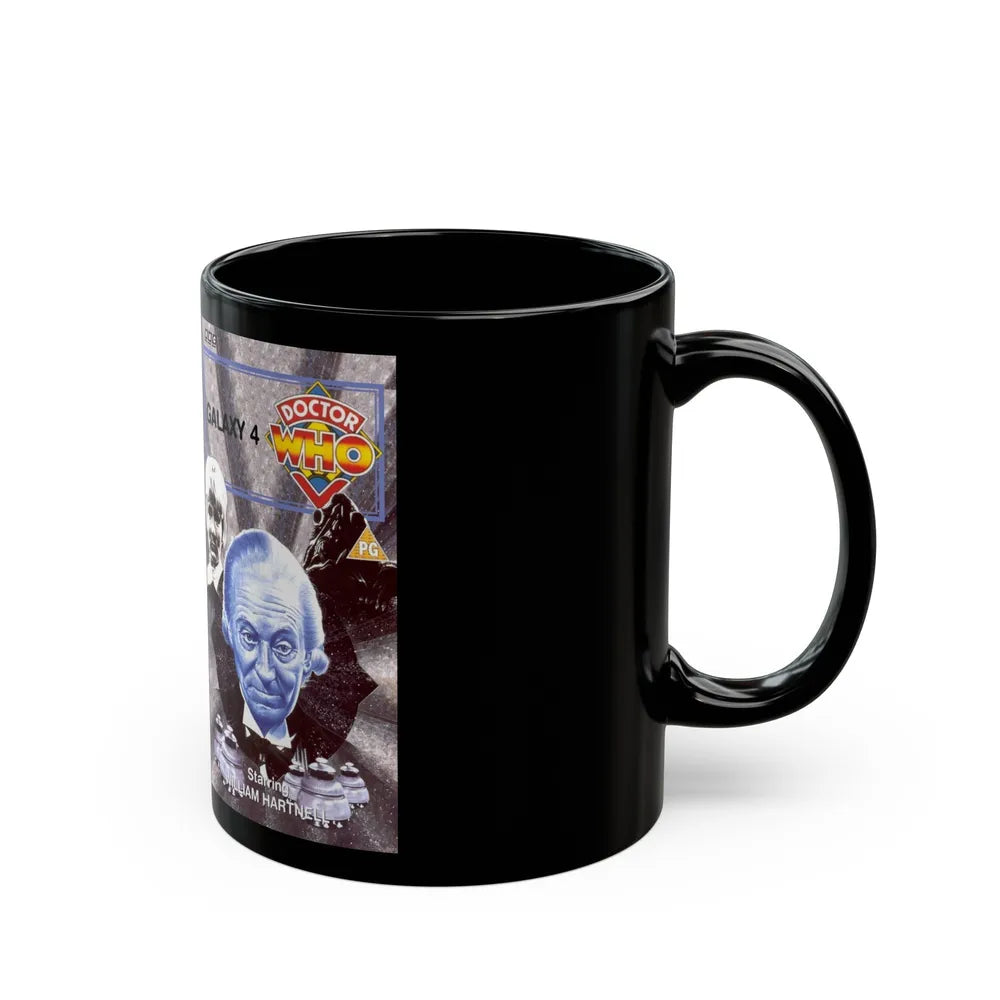 DOCTOR WHO GALAXY 4 (VHS COVER) - Black Coffee Mug-Go Mug Yourself