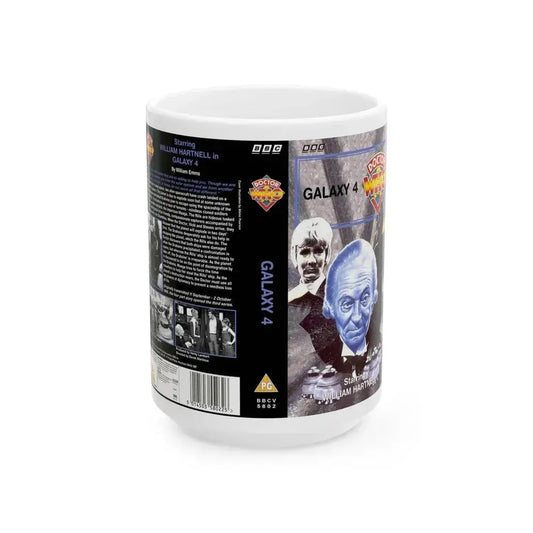 DOCTOR WHO GALAXY 4 (VHS COVER) - White Coffee Mug 15oz - Go Mug Yourself