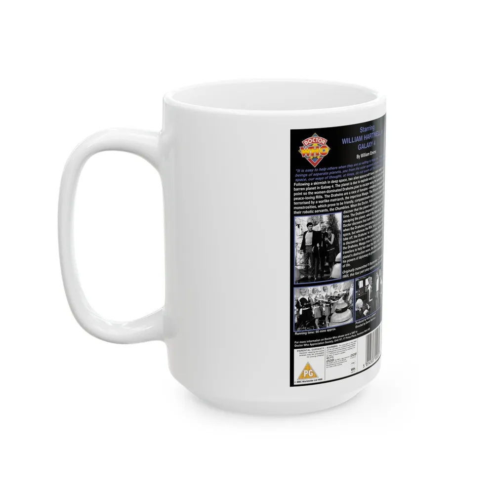 DOCTOR WHO GALAXY 4 (VHS COVER) - White Coffee Mug-Go Mug Yourself