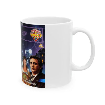 DOCTOR WHO GHOST LIGHT (VHS COVER) - White Coffee Mug - Go Mug Yourself