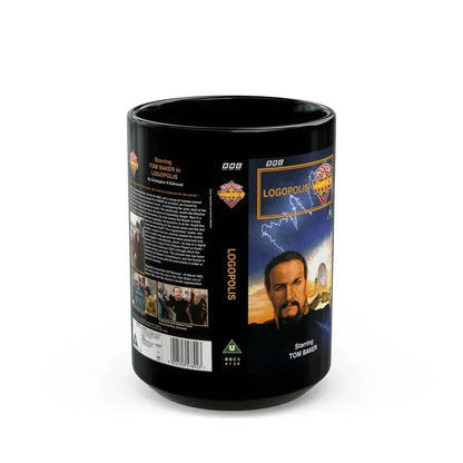 DOCTOR WHO LOGOPOLIS (VHS COVER) - Black Coffee Mug 15oz - Go Mug Yourself