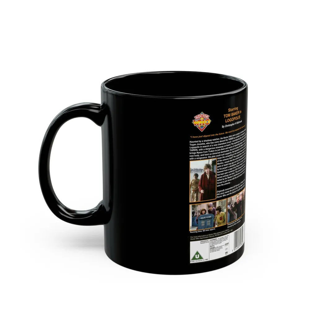 DOCTOR WHO LOGOPOLIS (VHS COVER) - Black Coffee Mug-Go Mug Yourself