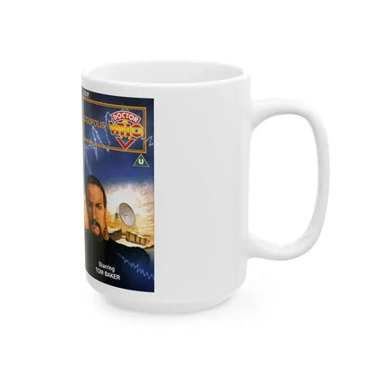 DOCTOR WHO LOGOPOLIS (VHS COVER) - White Coffee Mug - Go Mug Yourself