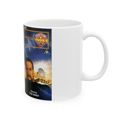 DOCTOR WHO LOGOPOLIS (VHS COVER) - White Coffee Mug - Go Mug Yourself