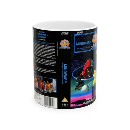 DOCTOR WHO MINDWARP (VHS COVER) - White Coffee Mug 11oz - Go Mug Yourself