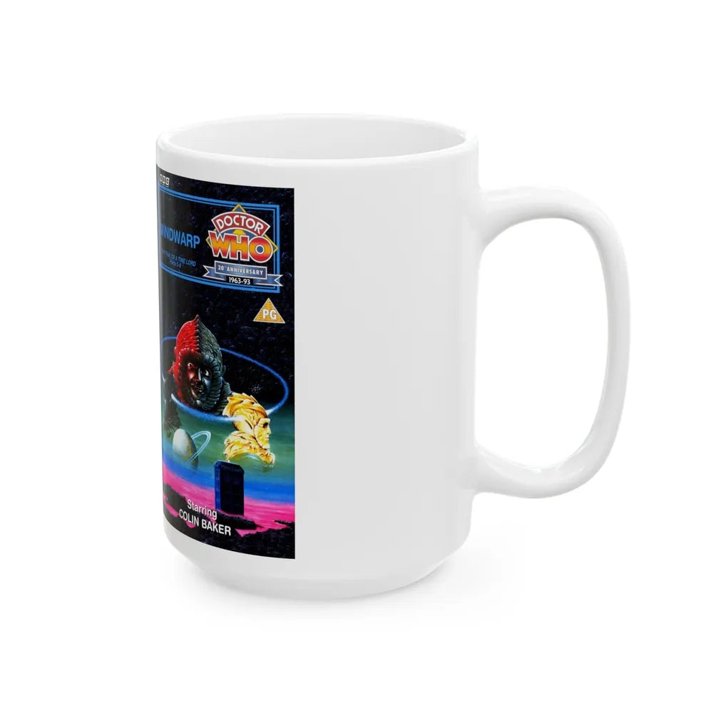 DOCTOR WHO MINDWARP (VHS COVER) - White Coffee Mug-Go Mug Yourself