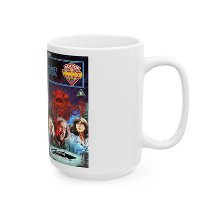 DOCTOR WHO PLANET OF EVIL (VHS COVER) - White Coffee Mug-Go Mug Yourself