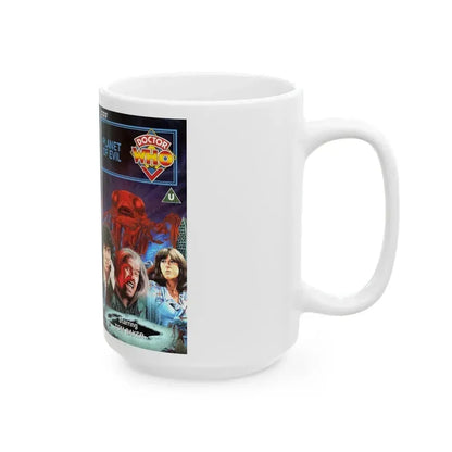 DOCTOR WHO PLANET OF EVIL (VHS COVER) - White Coffee Mug - Go Mug Yourself