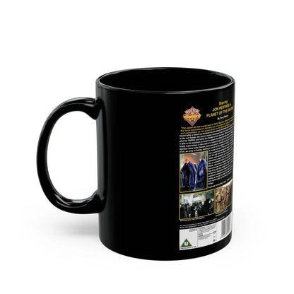 DOCTOR WHO PLANET OF THE DALEKS JON PERTWEE (VHS COVER) - Black Coffee Mug-Go Mug Yourself