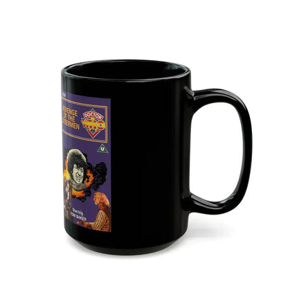 DOCTOR WHO REVENGE OF THE CYBERMEN (VHS COVER) - Black Coffee Mug - Go Mug Yourself