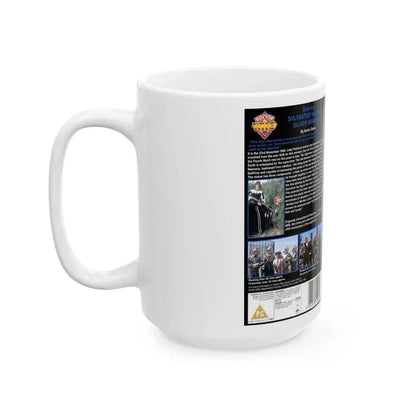 DOCTOR WHO SILVER NEMESIS (VHS COVER) - White Coffee Mug - Go Mug Yourself