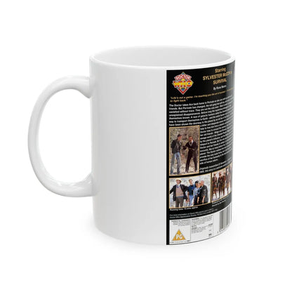 DOCTOR WHO SURVIVAL SYLVESTER MCCOY (VHS COVER) - White Coffee Mug-Go Mug Yourself